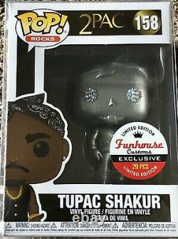 Diamond 158 Tupac Shakur funko POP! Funhouse HipHop Music Toy Statue Figure Big
