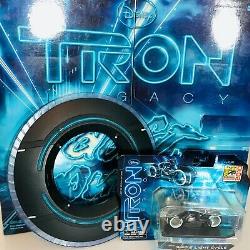 Disney Daft Punk Tron Legacy Figure Set, light cycle, identity disk