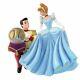 Disney Store Princess Cinderella Prince Glass Shoes Snow Globe Figure Music Box