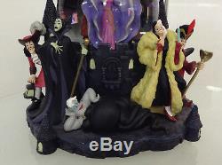 Disney Villains Musical Snowglobe Large Ursula Evil Queen Chernabog Maleficent 1
