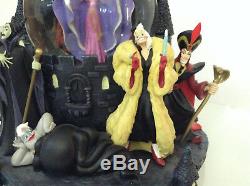 Disney Villains Musical Snowglobe Large Ursula Evil Queen Chernabog Maleficent 1