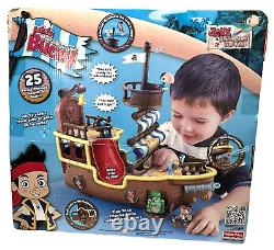 Disney's Jake and the Neverland Musical Pirate Ship Bucky Fisher Price Rare NEW