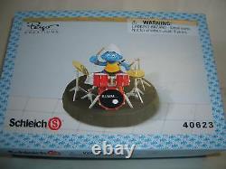 Drummer Smurf #40623 Guitar Smurf #20449 Keyboard #40250 & Trumpet Smurf #20539