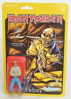 EDDIE Iron Maiden ALL 7 figures from WAVE 2 Super 7 ReAction 3.75 Figure NEW