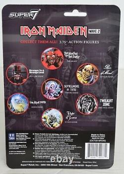 EDDIE Iron Maiden ALL 7 figures from WAVE 2 Super 7 ReAction 3.75 Figure NEW