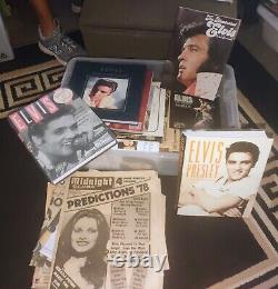 Elvis Presley Music Records Action Figure Shirts Stamps Books Collectibles Lot