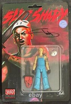 Eminem Slim Shady with Chainsaw & Mask Signed Autographed Action Figure Toy PSA