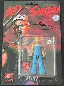 Eminem Slim Shady with Chainsaw & Mask Signed Autographed Action Figure Toy PSA