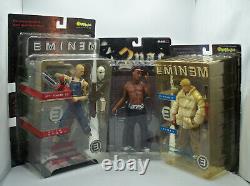 Eminem & Tupac Shakur Action Figure Set Of 3 Art Asylum 2001 Rare! Lqqk