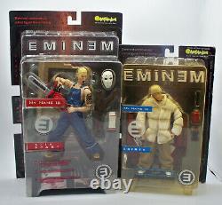 Eminem & Tupac Shakur Action Figure Set Of 3 Art Asylum 2001 Rare! Lqqk