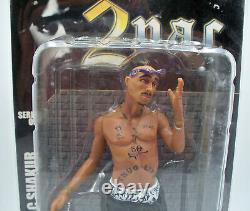 Eminem & Tupac Shakur Action Figure Set Of 3 Art Asylum 2001 Rare! Lqqk