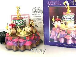 Enesco Disney Beauty and the Beast Figure Music Box Multi action deluxe musical