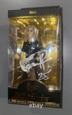 FUNKO GOLD DUFF MCKAGAN Action Figure Signed by Duff Mckagan NEW Guns N Roses