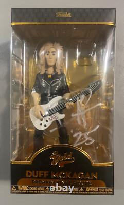 FUNKO GOLD DUFF MCKAGAN Action Figure Signed by Duff Mckagan NEW Guns N Roses