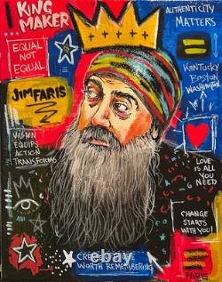 Faris Art-Self Portrait -11x14 Neo Expressionism Original Artwork on Canvas