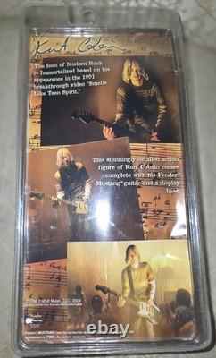 Fender Kurt Cobain Action Figure 2006 with Mustang Guitar & Display Base