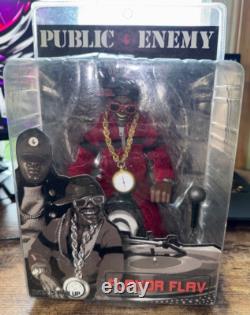 Flavor Flav Action Figure Statue Figurine Mezco Public Enemy Hip Hop Free Ship