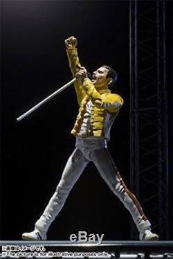 Freddie Mercury Action Figure Singing Toy Music Figurine Stunning Yellow Jacket