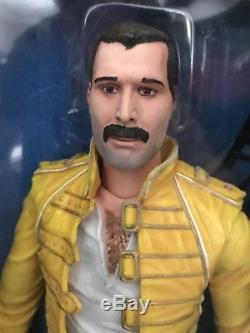 Freddie Mercury Queen 18 NECA Action Figure with Sound Rare Highly Collectable
