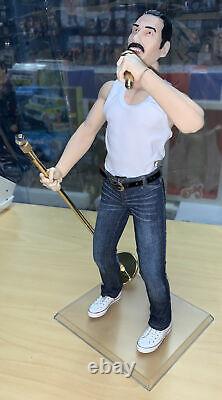 Freddie Mercury (Queen) 1/6 Figure Custom One of a Kind With Mic & Stand Posable