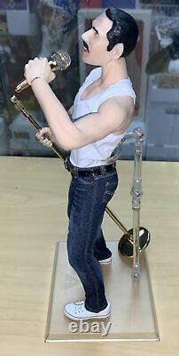 Freddie Mercury (Queen) 1/6 Figure Custom One of a Kind With Mic & Stand Posable