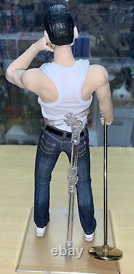 Freddie Mercury (Queen) 1/6 Figure Custom One of a Kind With Mic & Stand Posable