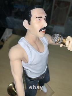 Freddie Mercury (Queen) 1/6 Figure Custom One of a Kind With Mic & Stand Posable