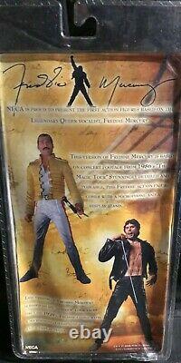 Freddie Mercury action figures in his 86 and his late 70's Concert outfits RARE