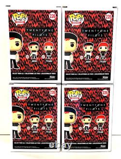 Funko Pop! Rocks 21 Pilots Stressed Out Josh #226 Lot of 4 Vinyl Figure NIB
