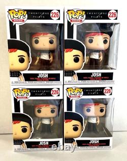 Funko Pop! Rocks 21 Pilots Stressed Out Josh #226 Lot of 4 Vinyl Figure NIB