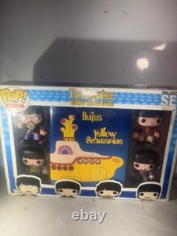 Funko Pop! Rocks The Beatles Yellow Submarine Collector Set RARE 2012 Box Damage