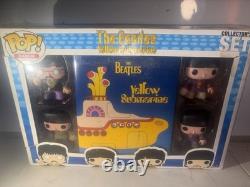 Funko Pop! Rocks The Beatles Yellow Submarine Collector Set RARE 2012 Box Damage