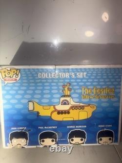 Funko Pop! Rocks The Beatles Yellow Submarine Collector Set RARE 2012 Box Damage