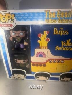 Funko Pop! Rocks The Beatles Yellow Submarine Collector Set RARE 2012 Box Damage Funko Pop! Rocks The Beatles Yellow Submarine Collector Set RARE 2012 Box Damage