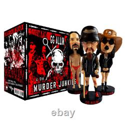 GG ALLIN & MURDER JUNKIES Throbblehead Ltd Ed 2023 THREE ACTION FIGURES BOXSET