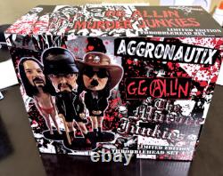 GG ALLIN & MURDER JUNKIES Throbblehead Ltd Ed 2023 THREE ACTION FIGURES BOXSET