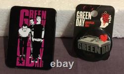 GREEN DAY 3 SUPER ACTION FIGURES BILLIE JOE, TRE COOL, MIKE DIRNT Free Magnet Bu