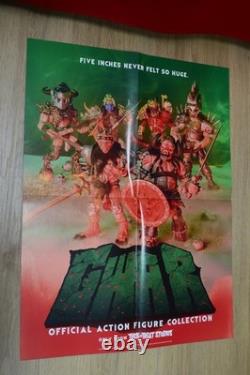 GWAR Complete 5 Action Figure Set withSpew Tank & Poster Trick or Treat Studios