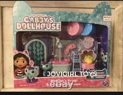 Gabby's Dollhouse Set Of 4 -DJ Catnip Music Room, Kitchen, Bedroom, & Bathroom