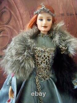 Game of Thrones Sansa Doll OOAK Portrait Music Box Art Repaint Inspired Barbie