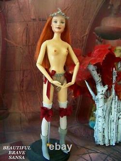 Game of Thrones Sansa Doll OOAK Portrait Music Box Art Repaint Inspired Barbie