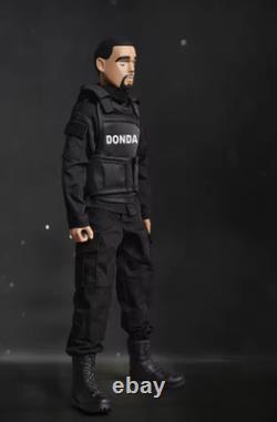 Goon Black Donda Music Ye Kanye West Rapper Yeezy 1/6 Scale Action Figure