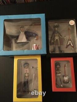 Gorillaz Kidrobot Figures, Set of 4, NIB, Never Displayed, Good Condition