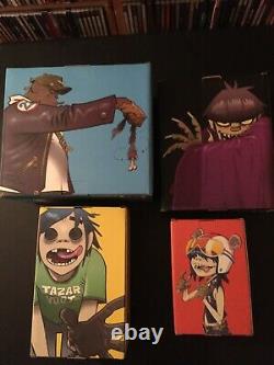 Gorillaz Kidrobot Figures, Set of 4, NIB, Never Displayed, Good Condition