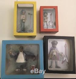 Gorillaz LOT! Kid Robot Figures Complete Set -Numbered Rare Print-Neon Sign
