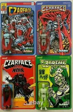 HTF! Super7 ReAction Czarface 3.75 Action Figures Set of 4 Variant Exclusives