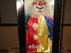 Halloween John Carpenter Signed 24 Clown Doll Action Figure Michael Myers Movie