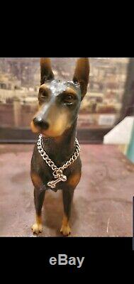 Hip Hop Snoop Dogg Action Figure Doll (RARE) with doberman pinscher and DR chain