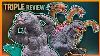 Hiya Toys Godzilla Triple Review 2000 Gmk U0026 King Ghidorah 2 0