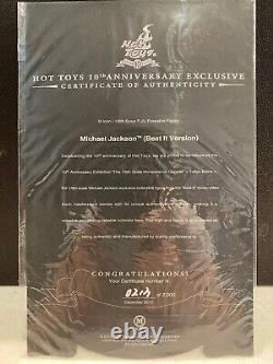 Hot Toys MICHAEL JACKSON Beat It Version MIS10 12 inch Figure Exclusive to 2000